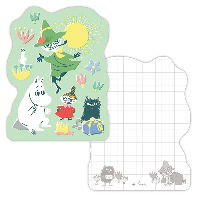 MOOMIN ムーミン ダイカットメモ MOADグリーン/843-465